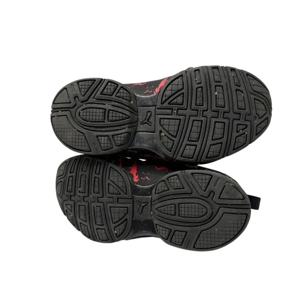 PUMA 377195-01 Axelion City‎ Escape Puma Black Low Top Sneakers 12C Kids Boys